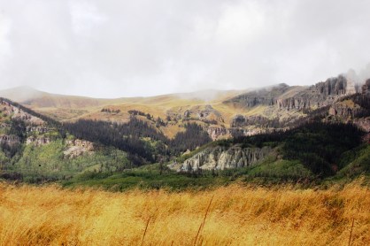 early fall behind the new cabin