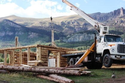 setting upright for ridgebeam