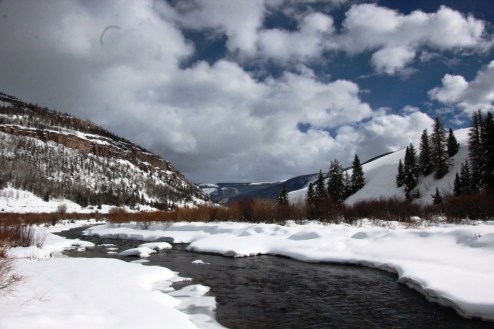 down river at ute creek